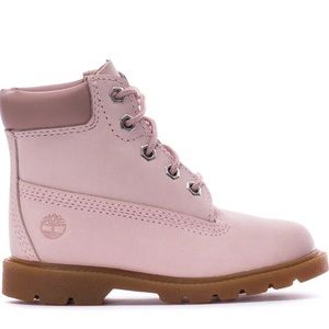 Timberland Classic 6 in Waterproof Boot, light pink nubuck, size 10.5 toddler